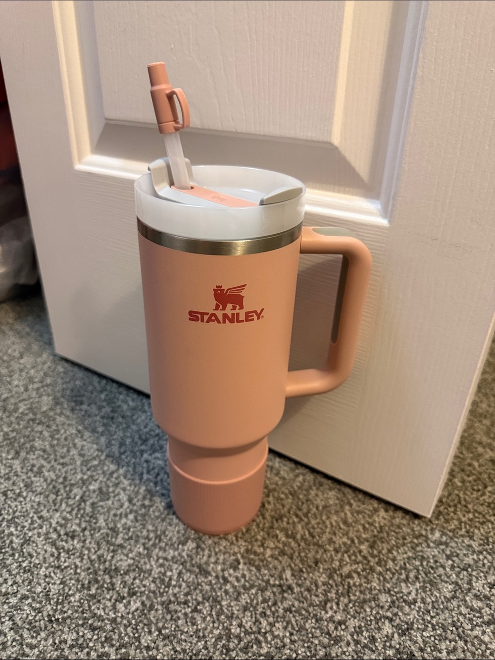 Stanley Rose Pink Insulated Travel Mug with Handle